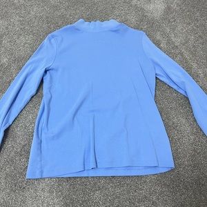 Light blue turtle neck